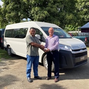 Ministry for Primary Industries and New Zealand Ministry of Foreign Affairs and Trade  assists Biosecurity S.I. with new van